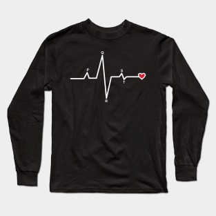 PQRST Nurse Alphabet Nurse Electrocardiogram, Student Nursing Graduation nurse nursing school Gift Long Sleeve T-Shirt